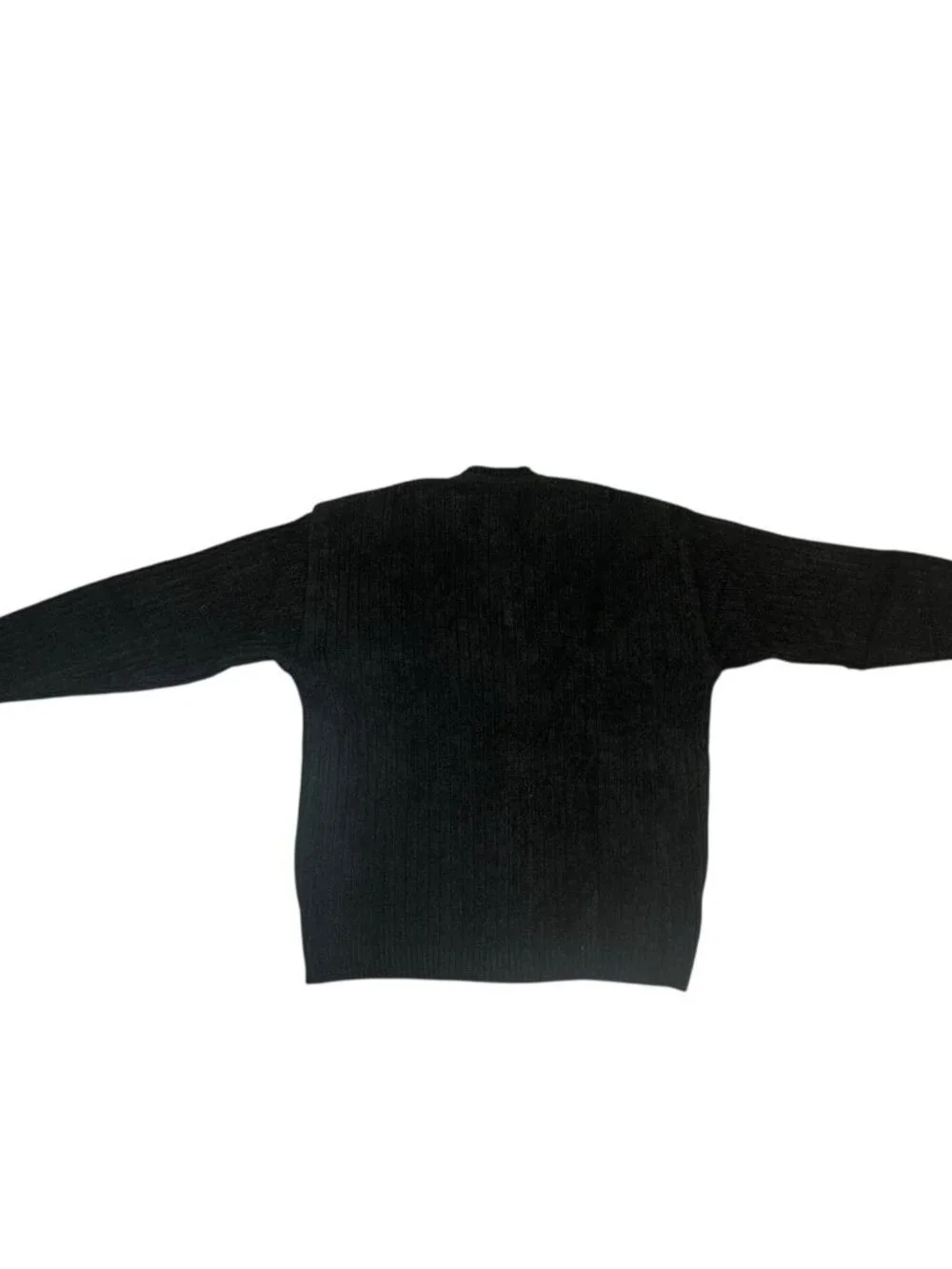 Peach By Z.C. International Men’s Black V Neck Diamond Pattern Sweater Sz 42